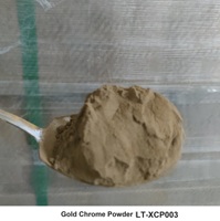 Pack d'échantillons de peinture électrostatique en poudre or 24 carats, finition miroir brillant, acier au carbone, 500g or, 500g peinture transparente, peinture pour bateau