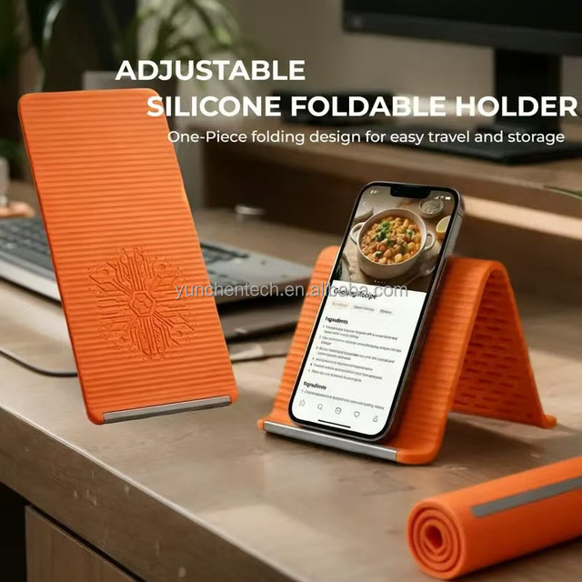 2026 New-Arrival Multifunctional Silicone Desktop Tablet Notebook Holder Creative Flexible Folding DIY Lazy Mobile Phone Holder