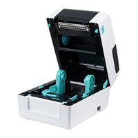 Impresora térmica de código de barras/Transferencia Térmica de modo dual de 300dpi con cortador automático para cinta de satén/etiqueta de cuidado/cintas para envolver regalos