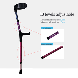 Béquilles de coude d'avant-bras <span class=keywords><strong>en</strong></span> aluminium à hauteur réglable pour enfants - Product Image 4