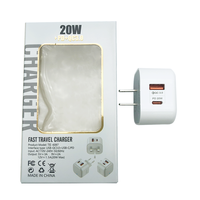 Pengisi daya dinding USB telepon pintar pengisian cepat Mini PD 20 W dan QC 3.0