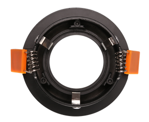 Cadre de montage encastré incurvé et de style épuré pour luminaire LED rond GU10, <span class=keywords><strong>d</strong></span>écoupe fixe 75 mm, RF8 - Product Image 4