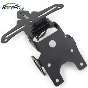 ชุดกำจัดบังโคลนรถมอเตอร์ไซด์สีดำ racepro ตัวยึดป้ายทะเบียนพร้อมไฟ LED สำหรับยามาฮ่า XSR155 <span class=keywords><strong>XSR</strong></span> <span class=keywords><strong>155</strong></span> 2019 2020 - Product Image 4
