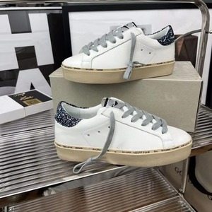 Luxury Designer Brand Men's Women's Genuine Leather Shoes High Quality Outdoor Sneakers Rubber Midsole Rubber Outsole Made China - Product Image 5