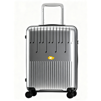 Valise de voyage moderne légère MGOB PP, valise rigide à roulettes en aluminium avec serrure TSA