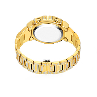 Jam Tangan Pria Blues RTS Hip Hop Tahan Air Berkualitas Tinggi Quartz Shock Digital Berlian Mewah LED 18K Emas