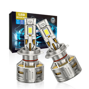 Ampoules de phare LED K6 super lumineuses 150W H4 avec dissipation de chaleur à 4 tubes en cuivre, taille mini 1:1 pour une installation facile - Product Image 5