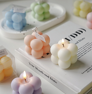 Velas Aromáticas, Regalos <span class=keywords><strong>de</strong></span> Cumpleaños, Regalos Perfumados, Velas <span class=keywords><strong>de</strong></span> Burbujas, Velas Aromáticas con Forma <span class=keywords><strong>de</strong></span> <span class=keywords><strong>Cubo</strong></span> <span class=keywords><strong>de</strong></span> <span class=keywords><strong>Rubik</strong></span> para Amigos, Regalos Navideños - Product Image 2