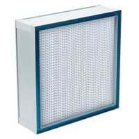 Filtre HEPA mini-plissé à joint en gel, haute capacité de retenue de poussière, prix de gros, pour salle blanche, FFU et douche d'air