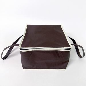 Custom Large Size Reusable Foldable Non-Woven Grocery Bags <b>Insulated</b> Food Delivery Cooler Bag for Cake Grocery - Product Image 4