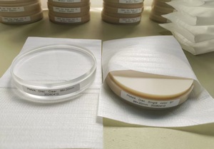 Disque PMMA transparent haute transparence, résine dentaire monocouche vierge pour prothèses dentaires temporaires, usage en laboratoire clinique - Product Image 3