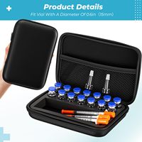 Étui de transport antichoc pour seringue, flacon de 3 ml, emballage médical, sac en EVA pour médicaments