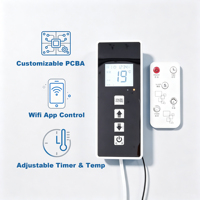 Termostato Programable WiFi para Calefacción, Calefacción por Suelo Radiante y Chimenea - Control por Aplicación Tuya Smart, Termostato con Pantalla LED
