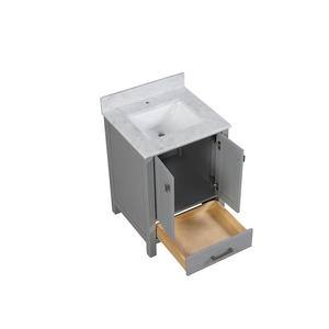 24 inch Free Standing Modern High End <b>Bathroom</b> Vanity <b>with</b> Ceramic Basin and Water Resistant Features - Product Image 4