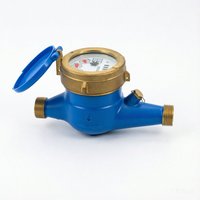 OEM Heavy Duty Brass Multi Jet Mechanical Dry Water Meter With Adjust Movement Outside