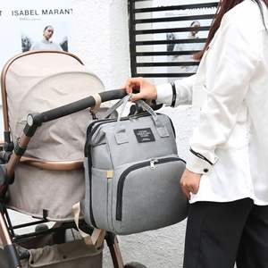 Venta al por mayor de bolsas multifunción para mamás, bolsa de cama plegable con aislamiento de gran capacidad para bebés, cuelga convenientemente cochecito de bebé al aire libre - Product Image 5
