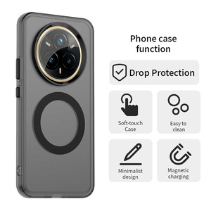Funda Magnética para Teléfono con Acabado Mate <span class=keywords><strong>de</strong></span> Lujo, Sensación <span class=keywords><strong>de</strong></span> Piel, para Oppo Realme 15T/P3/14X/V70/14/C65S/14 Pro+V60 Pro/14X - Product Image 4