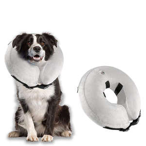 <span class=keywords><strong>Collar</strong></span> Inflable Antimordeduras para Perro, Accesorios para Perros, Gatos, Recuperación de Cuello, Heridas, Protección, Isabelino - Product Image 5