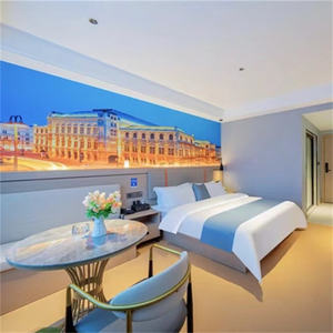 Customized Commercial Hotel Bedroom Sets Manufacturer Eco-Friendly Solid <b>Wood</b> Furniture <b>Beds</b> <b>Frame</b> & Nightstands for Hospitality - Product Image 1