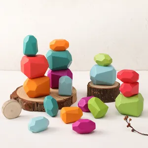 מוצר חדש סיטונאי מונטסורי עניין ילדי 3d צעצוע ערימת בניין בלוק צעצוע