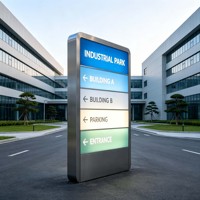 Plaques publicitaires LED multicolores, signalétique directionnelle personnalisée pour les hôpitaux, les parcs industriels et les communautés résidentielles