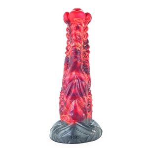 Dildo Dragón de Fuego con Ventosa, Dildos de Animales para Estimulación Vaginal, Juguete Sexual Anal de Silicona - Product Image 2
