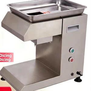 Cortadora de Carne Eléctrica de Acero Inoxidable, Estructura Segura, Modelo Comercial, para Cortar Carne Fresca en Tiras, en Cubos y para Procesamiento - Product Image 2