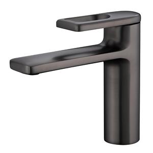 Basin Faucet Single Handle <b>Deck</b> Mounted Ceramic Valve Core Brass Faucets For Bathroom Sink - Product Image 4