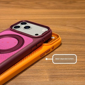 Étuis de téléphone magnétiques de luxe en fibre de carbone pour iPhone 18 16 17 Pro Max avec protection à 360° °   Support de téléphone avec anneau de protection - Product Image 4