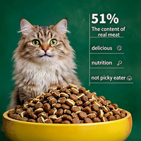 Aliments secs pour chats et chiens OEM, exportés par l'usine, 10 kg, haute teneur en protéines, saveur poulet cru, en forme de cercle, pour chats et chiens de tous âges