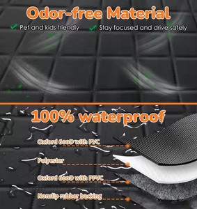 Capa de Assento para Carro para Cães e Animais de Estimação 100% Impermeável, Rede 600D Resistente a Arranhões, Antiderrapante e Durável para Carros, Caminhões e SUVs - Product Image 5