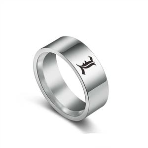 Anillo de Acero Inoxidable con el Logotipo de la Letra L de Death Note, Accesorios de Joyería de <span class=keywords><strong>Anime</strong></span> de Moda, Gran Venta - Product Image 4