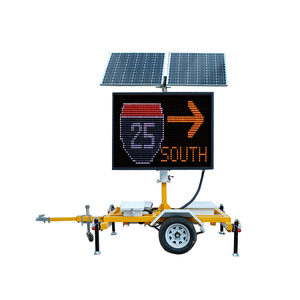 Di động Trailer năng lượng mặt trời LED biến tin nhắn đăng bảng hiển thị cho quảng cáo - Product Image 6