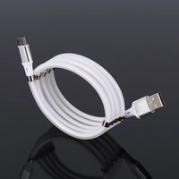 Nouveau câble USB magnétique à charge rapide 2.4A, rétractable automatiquement, câble de données USB C, câble de charge PD pour iPhone