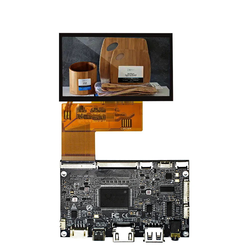 Usb I2C màn hình cảm ứng 5 inch TFT LCD 800*480 cảm ứng điện dung dự Màn hình Bảng điều chỉnh Kit