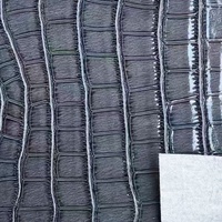 Cuir synthétique à motif crocodile haute brillance en relief en cuir PU pour meubles Football canapé décoratif sacs extensibles