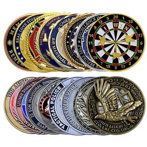 Free Design Coin Maker Manufacture 3D Zinc Alloy Gold Silver Brass Copper Metal Logo Coins Custom Made Souvenir Challenge Coin