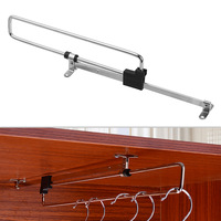 Tige de suspension de garde-robe montage supérieur tige de suspension d'armoire rétractable pousser et tirer accessoires de quincaillerie