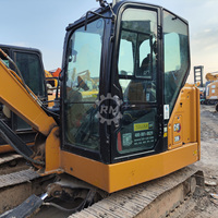 Excavatrice CAT 306 d'occasion à vendre, 7,2 tonnes, pour projets d'aménagement paysager, fournisseur de machines d'occasion, CAT306E2 CAT307 CAT307.5