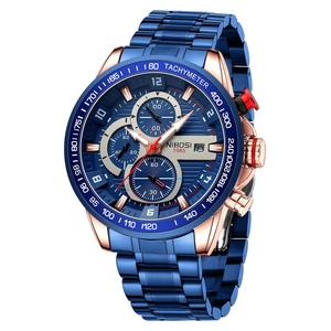 Drioshipping 2606 Relojes de Pulsera de Lujo Personalizados de 22 mm con Correa de Acero Inoxidable para Hombre, Relojes de Cuarzo con Esfera Grande, Resistentes al Agua, con Caja de Aleación - Product Image 2