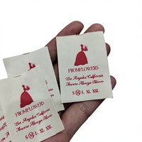 Étiquette personnalisée en coton imprimé, étiquette tissée pour l'entretien des vêtements, étiquette de taille de marque pour vêtements, accessoires de couture, étiquette à coudre pour T-shirt
