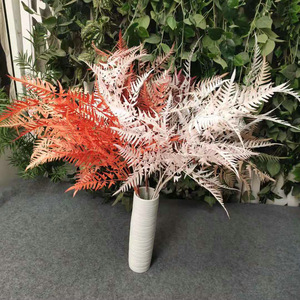 Ramo de helechos artificiales, 3 hebras de plástico, decoración hecha a mano para el hogar, accesorios de fotografía - Product Image 4