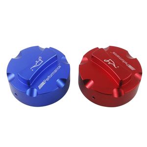 Bouchon de remplissage d'huile en aluminium M Performance rouge et bleu universel pour modification de voiture et amélioration du moteur - Product Image 2