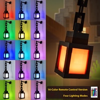 My World Modern Children's Bedroom LED Night Light ABS Ornament Model Light Luminous Lantern Torch Charging Game Atmosphere