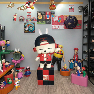 Cute Foam Plastic Cartoon Character Statue Various Styles for Indoor and Outdoor Fashion Plastic Crafts Product