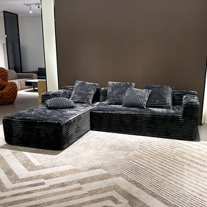 Sofa Minimalis Italia Blok Tofu Ruang Tamu Modern Nordik Ukuran Kecil Spons Vakum Terkompresi - Product Image 5