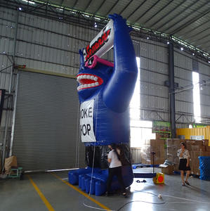 Modèle gonflable animal d'orangs-outans de dessin animé de gorille de personnage gonflable géant extérieur pour la promotion - Product Image 3