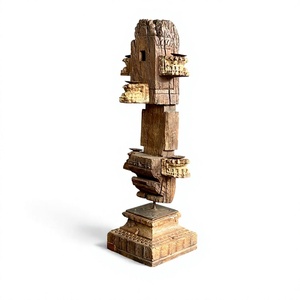 El Mejor Portavelas de Madera con Forma de Columna, Diseño de Linterna Hecho a Mano para Decoración del Hogar - Product Image 1