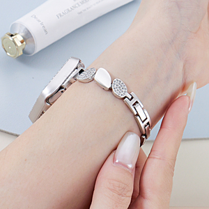Correas de Reloj de Aleación con Diamantes Brillantes, Correas Metálicas <span class=keywords><strong>para</strong></span> <span class=keywords><strong>Apple</strong></span> <span class=keywords><strong>Watch</strong></span> Series 11 10 40 42 46 49mm, Brazalete Delgado - Product Image 5