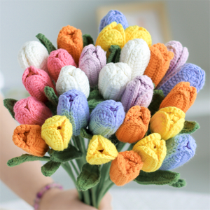 <span class=keywords><strong>Lirio</strong></span> <span class=keywords><strong>de</strong></span> <span class=keywords><strong>los</strong></span> <span class=keywords><strong>Valles</strong></span> Tejido a Crochet, Flor Artificial Hecha a Mano, Ramo <span class=keywords><strong>de</strong></span> Flores Tejidas, Regalo para el Día <span class=keywords><strong>de</strong></span> la Madre - Product Image 3